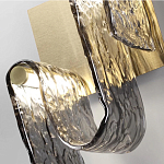 Бра волнистой формы из фактурного стекла Wave варинант исполнения - 4 | Loft Concept в Перми