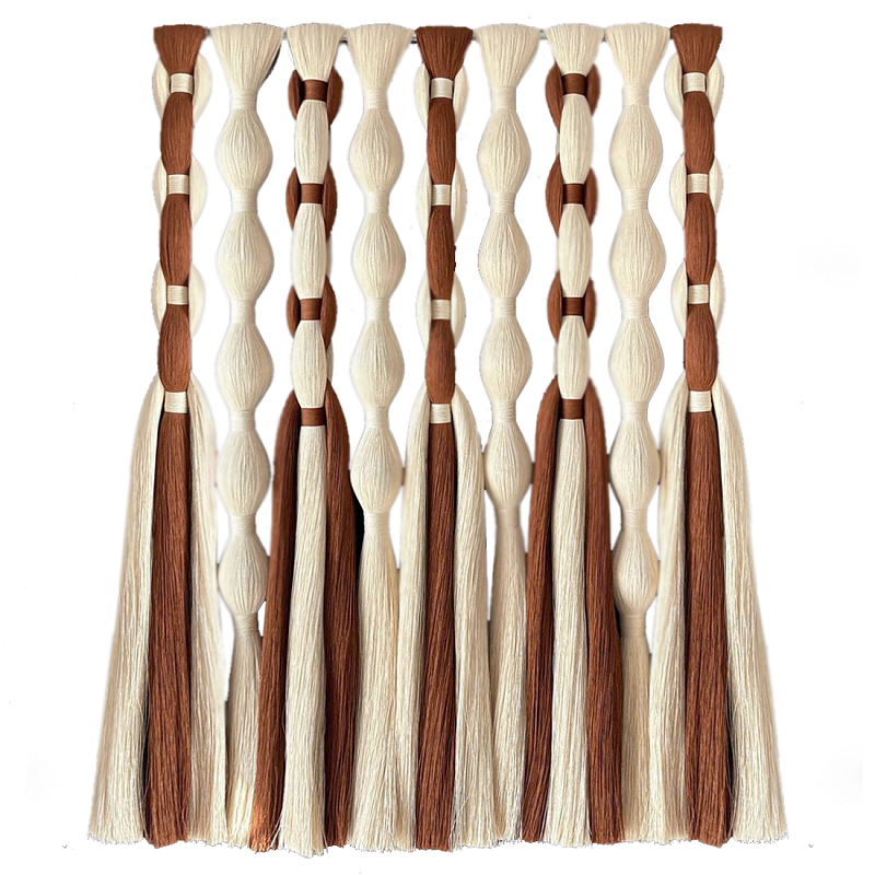 Дизайнерский Декор на стену с кисточками из хлопковых нитей wall panel Thread brushes Коричневый Светло-бежевый в Перми | Loft Concept 