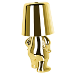 Настольная лампа фигурная золотого цвета с гладким абажуром Высота 19 см Sophia варинант исполнения - 6 | Loft Concept в Перми