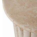 Дизайнерский журнальный стол круглый с фактурным основанием Kibul варинант исполнения - 2 | Loft Concept в Перми