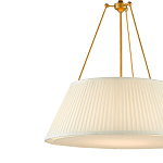 Подвесной светильник светодиодный с фактурным тканевым конусообразным абажуром White Fabric Lampshade варинант исполнения - 2 | Loft Concept в Перми