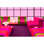 Дизайнерское кресло зеленое Poltronova Sofo Verosa Green Pink Armchair варинант исполнения - 12 | Loft Concept в Перми