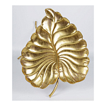 Столик приставной с столешницей Тропический лист Tropical Forest gold варинант исполнения - 4 | Loft Concept в Перми