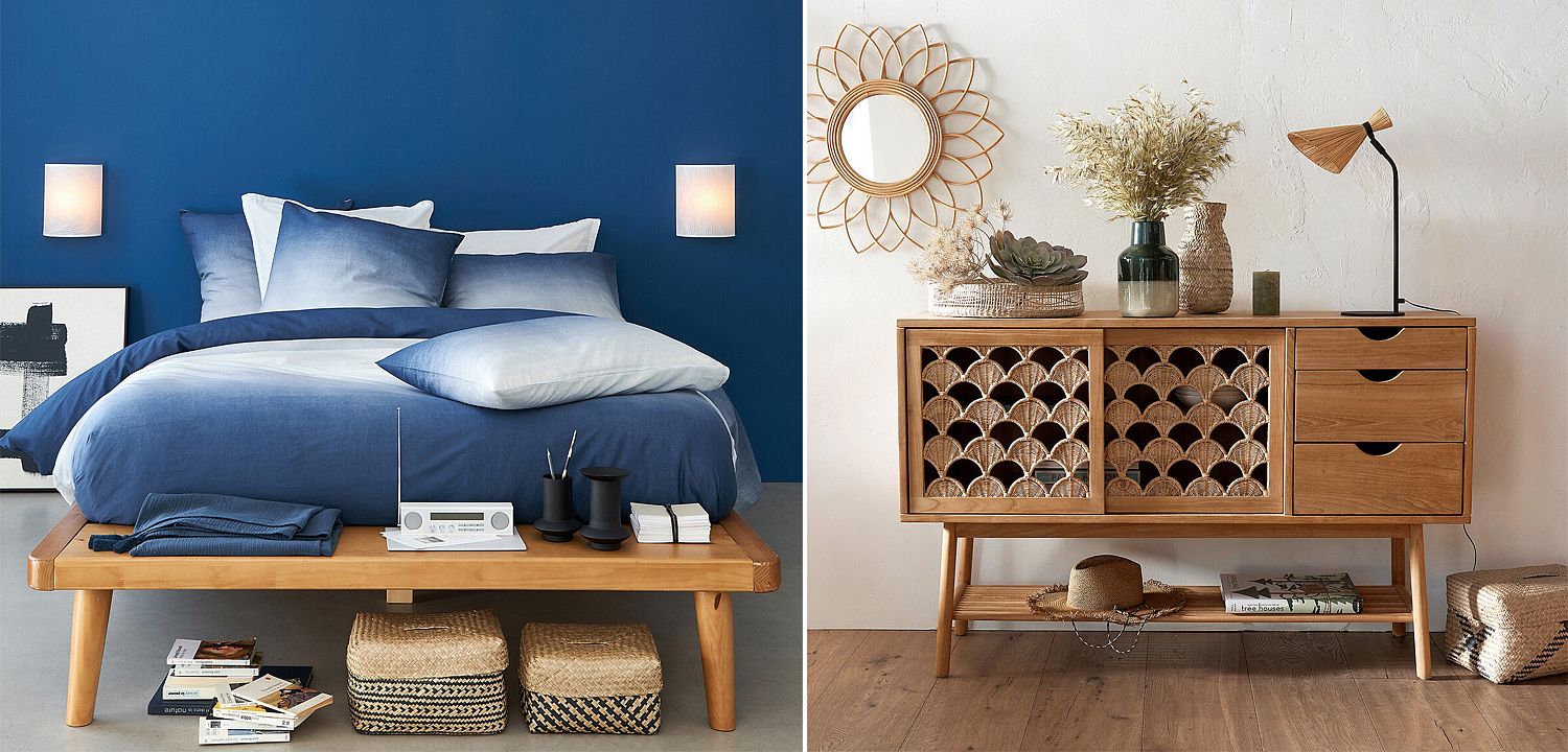 Комплект плетеных корзин Wicker Baskets Комплект плетеных корзин Wicker Baskets - Loft-Concept в Перми
