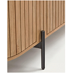 Буфет высокий из дерева манго и металла с открытыми полками и 2-мя дверцами Toinette варинант исполнения - 4 | Loft Concept в Перми