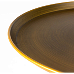 Столик журнальный металлический в форме перевернутого бокала Golden Glass варинант исполнения - 1 | Loft Concept в Перми