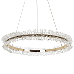 Кольцевая люстра с хрустальным декором Rowan Crystal Ring Horizontal Chandelier варинант исполнения - 3 | Loft Concept в Перми