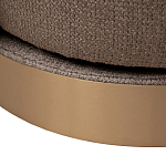 Кресло вращающееся черно-золотая рогожка Julia Armchair Golden Belt варинант исполнения - 5 | Loft Concept в Перми