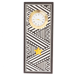 Часы подарочные настольные в виде погона Генерала из натурального камня Змеевик Silver Military Clock варинант исполнения - 10 | Loft Concept в Перми