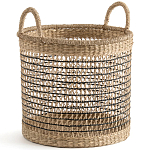 Круглая плетеная корзина Renee Wicker Basket варинант исполнения - 1 | Loft Concept в Перми