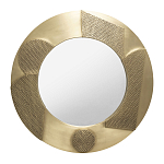 Зеркало золотое со вставками в виде геометрических фигур варинант исполнения - 1 | Loft Concept в Перми