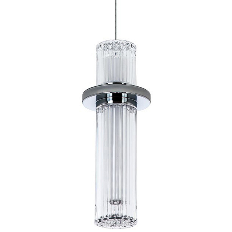 Подвесной светильник хром Odile Acrylic Tube Hanging Lamp Chrome Прозрачный Хром Подвесной светильник хром Odile Acrylic Tube Hanging Lamp Chrome Прозрачный Хром в Перми | Loft Concept
