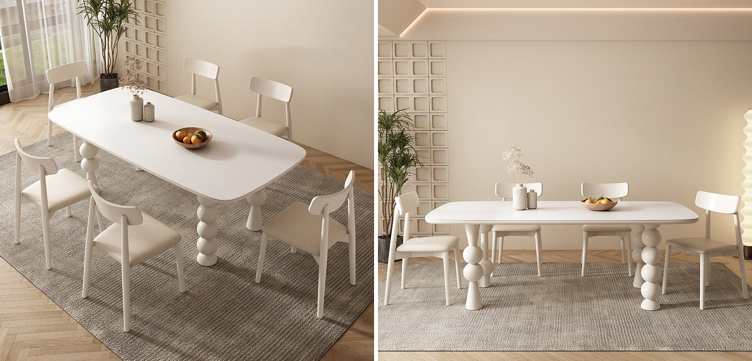 Обеденный стол Raphael Unique Shaped Dining Table Обеденный стол Raphael Unique Shaped Dining Table - Loft-Concept в Перми