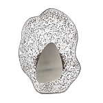 Бра с рельефным волнообразным стеклянным плафоном и вставкой из мрамора Liquid Stone варинант исполнения - 6 | Loft Concept в Перми