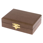 Визитница карманная металлическая с гравюрой Герба России в подарочной коробке Gold Metal Business Card Holders варинант исполнения - 4 | Loft Concept в Перми