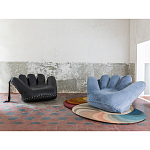 Дизайнерское кожаное кресло в форме руки Poltronova Joe Whip Armchair варинант исполнения - 5 | Loft Concept в Перми