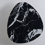 Бра треугольной формы из искусственного мрамора черного цвета Длина 47 см Ginger & Jagger варинант исполнения - 1 | Loft Concept в Перми