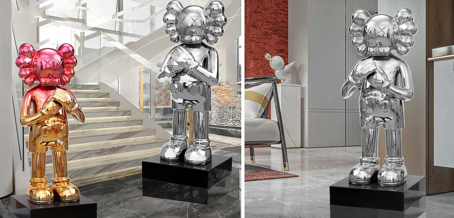 Статуэтка KAWS Silver on stand Статуэтка KAWS Silver on stand - Loft-Concept в Перми