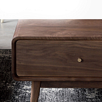 Кофейный стол из дерева с ящиком и нишей для хранения Coffee Walnut Table варинант исполнения - 5 | Loft Concept в Перми