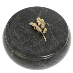 Шкатулка круглая из натурального камня змеевик Stone Casket варинант исполнения - 3 | Loft Concept в Перми