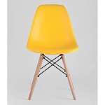 Пластиковый стул на ножках из массива бука Eames Yellow варинант исполнения - 4 | Loft Concept в Перми