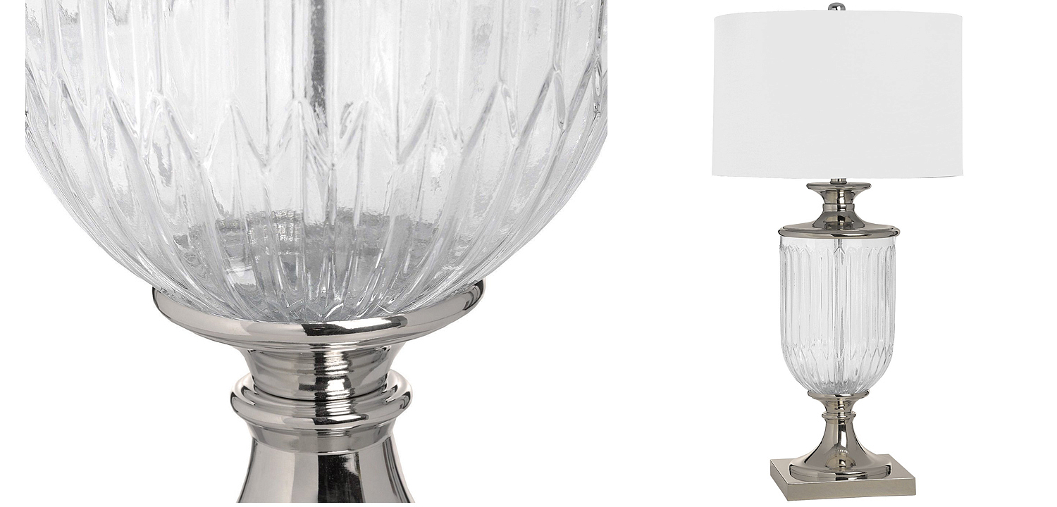Настольная лампа Eduarda Glass Bowl Table lamp Настольная лампа Eduarda Glass Bowl Table lamp - Loft-Concept в Перми