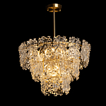 Люстра многоярусная с объемными прозрачными цветами Hanging Flowers варинант исполнения - 3 | Loft Concept в Перми