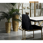 Стул обеденный велюровый черный с золотым каркасом Nobility варинант исполнения - 6 | Loft Concept в Перми