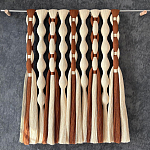 Дизайнерский Декор на стену с кисточками из хлопковых нитей wall panel Thread brushes варинант исполнения - 1 | Loft Concept в Перми