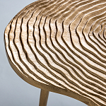 Металлический кофейный столик Puddle Gold варинант исполнения - 3 | Loft Concept в Перми