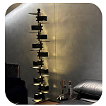 Торшер с каркасом из множества полок Links варинант исполнения - 1 | Loft Concept в Перми