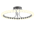 Люстра кольцевая потолочная с круглыми плафонами белого цвета PEARLS Suspension 60 варинант исполнения - 1 | Loft Concept в Перми