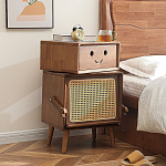 Тумбочка прикроватная деревянная Робот Robot Desk варинант исполнения - 1 | Loft Concept в Перми