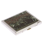 Портсигар с газовой зажигалкой из натурального камня Серафинит Stone Cigarettes Cases варинант исполнения - 1 | Loft Concept в Перми