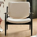 Кресло с каркасом и ножками из древесины и мягкими сиденьем и спинкой Venice варинант исполнения - 7 | Loft Concept в Перми