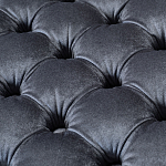 Пуф велюровый серый с каретной стяжкой Perennially варинант исполнения - 2 | Loft Concept в Перми