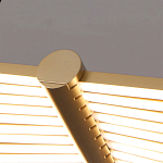 Люстра в виде распахнутых крыльев из тонких металлических планок Flight of Freedom варинант исполнения - 2 | Loft Concept в Перми