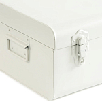 Металлический сундук Metal Chest White варинант исполнения - 3 | Loft Concept в Перми