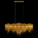 Люстра подвесная с металлическими дугами и длинными цепочками 115 см Atlantis Chain варинант исполнения - 5 | Loft Concept в Перми