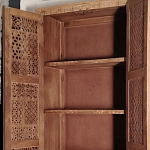 Этнический шкаф с орнаментом резьба из дерева Indian Antique Furniture варинант исполнения - 2 | Loft Concept в Перми