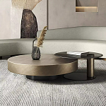 Комплект их 2-х круглых дизайнерских журнальных столов Difelap варинант исполнения - 1 | Loft Concept в Перми