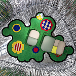 Дизайнерский ковер с цветами Poltronova Tappeto Prato Rug варинант исполнения - 7 | Loft Concept в Перми