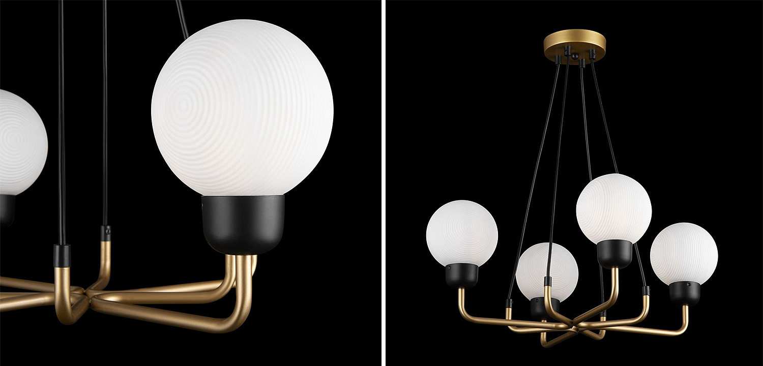 Люстра Andresa Chandelier 4 Balls Люстра Andresa Chandelier 4 Balls - Loft-Concept в Перми
