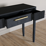 Элегантная Консоль Primo с выдвижным ящиком Черный дуб варинант исполнения - 5 | Loft Concept в Перми