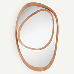 Ассиметричное зеркало в дубовой раме Infinity Symbol варинант исполнения - 1 | Loft Concept в Перми