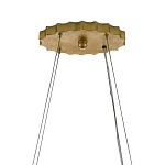 Люстра овальная в сочетании черного и золотого цвета Mesh Lighting варинант исполнения - 5 | Loft Concept в Перми