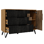 Комод с 3-мя ящиками и дверцей Stone Effect варинант исполнения - 3 | Loft Concept в Перми