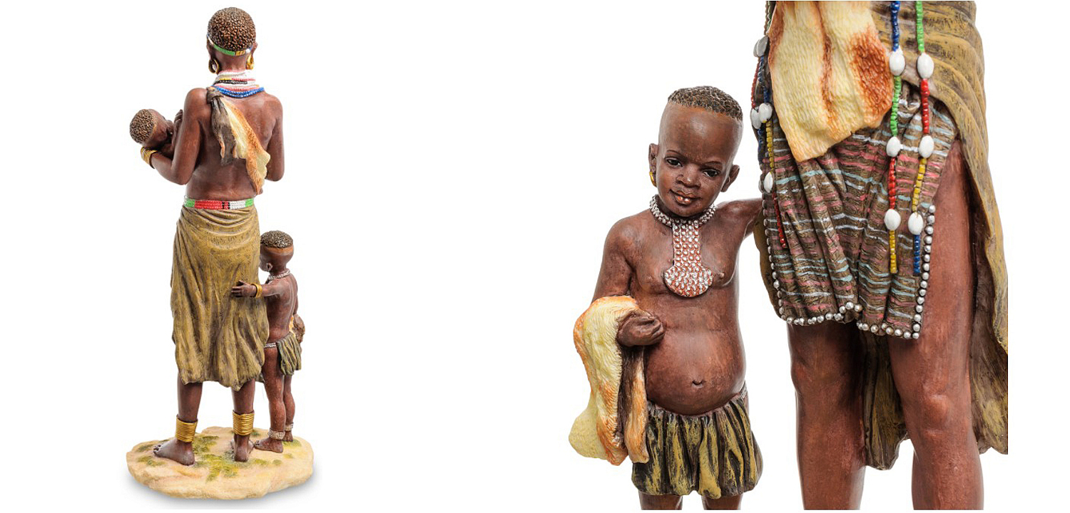 Статуэтка African woman with children Статуэтка African woman with children - Loft-Concept в Перми