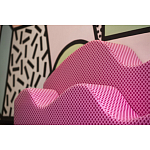 Дизайнерский модульный диван волнистой формы с цветным принтом Poltronova Superonda Sofa варинант исполнения - 11 | Loft Concept в Перми