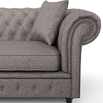 Мебельная ткань Шенилл серый цвет 138 см T4-32 варинант исполнения - 12 | Loft Concept в Перми